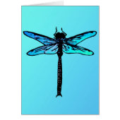 Vintage Japanese Dragonfly, turquoise blue (Front)