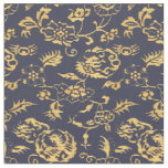 Vintage Japanese Dragons, Birds &amp; Flowers Pattern Fabric