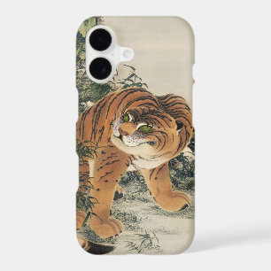 Vintage Japanese Edo Tiger in Bamboo Forest Art iPhone 17 Case