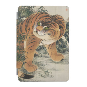 Vintage Japanese Edo Tiger in Bamboo Forest Art iPad Mini Cover