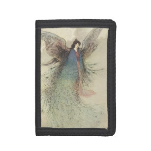 Vintage Japanese Fairy Tale, The Moon Maiden Tri-fold Wallet