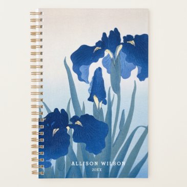 Vintage Japanese Fine Art: Blue Irises