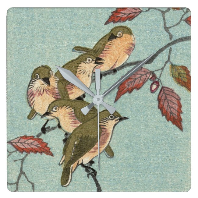Vintage Japanese Fine Art | Green Birds