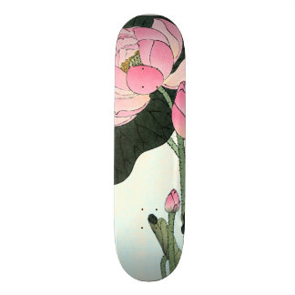 Vintage Japanese Fine Art | Lotus Flower Skateboard Deck
