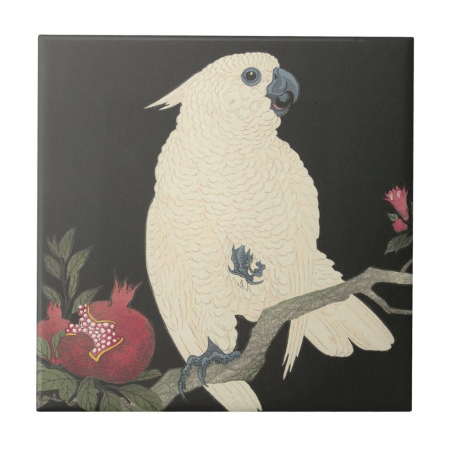 Vintage Japanese Fine Art | White Cockatoo