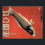Vintage Japanese fish poster<br><div class="desc">Vintage Japanese poster image encouraging one to "buy domestic".</div>