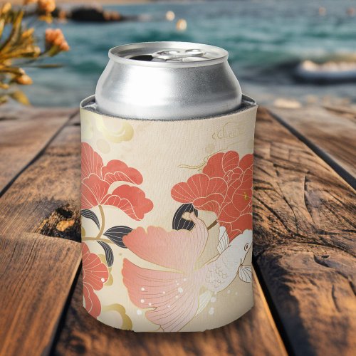 Vintage Japanese Floral Can Cooler