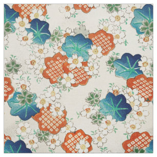 Vintage Japanese flower pattern Fabric
