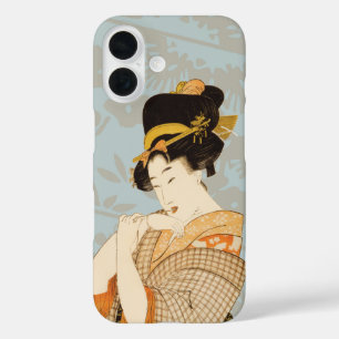 Vintage Japanese Geisha Girl Entertainer in Kimono iPhone 16 Case