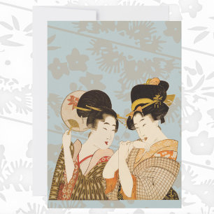 Vintage Japanese Geisha Girls in Kimonos