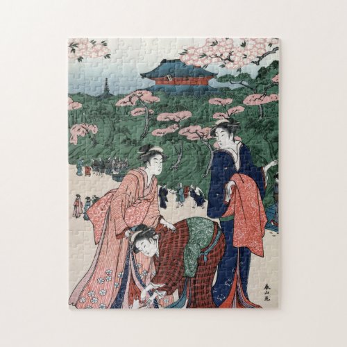 Vintage Japanese Geisha Girls Oriental  Jigsaw Puzzle