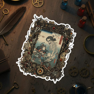 Vintage Japanese Gothic Collage Sticker