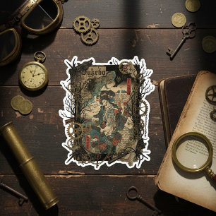 Vintage Japanese Gothic Collage Sticker
