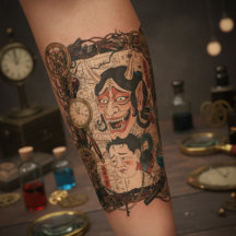 Vintage Japanese Gothic Collage –