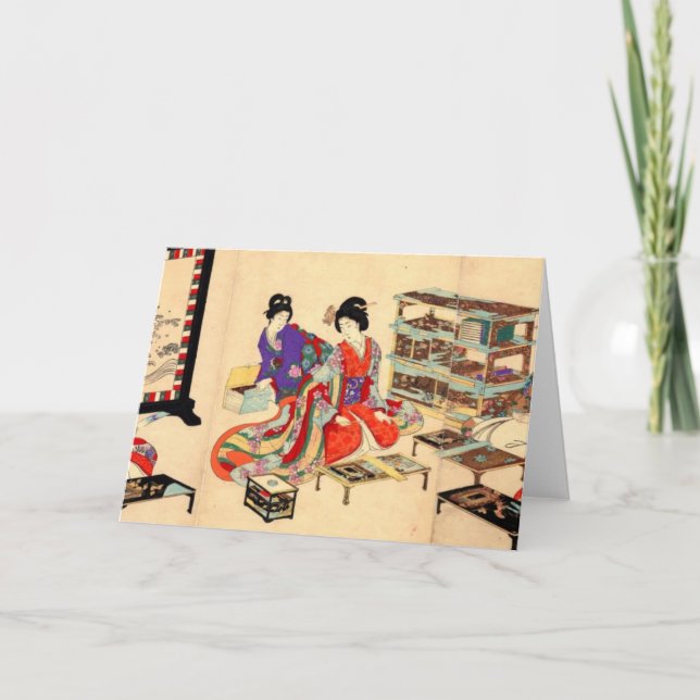Vintage Japanese Greeting Card (Front)