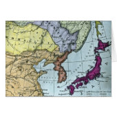 Vintage Japanese Hand Tinted Map 日本 (Front Horizontal)
