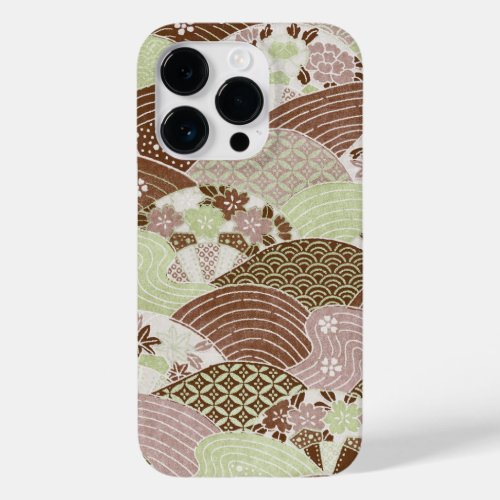 Vintage Japanese Hills and Rivers Case_Mate iPhone 14 Pro Case