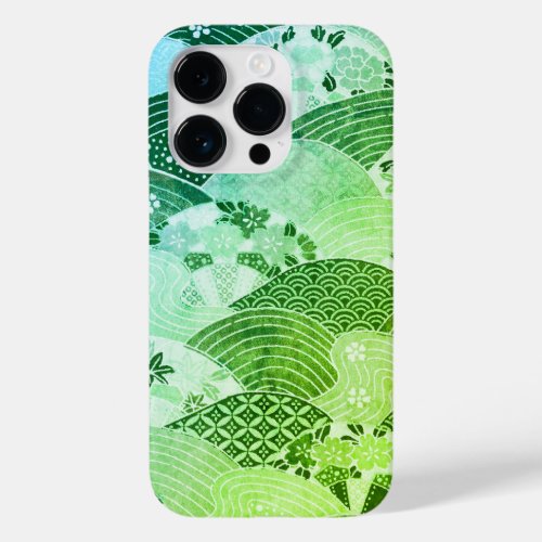 Vintage Japanese Hills and Rivers Case_Mate iPhone 14 Pro Case