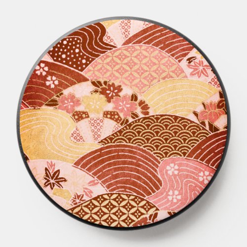 Vintage Japanese Hills and Rivers PopSocket