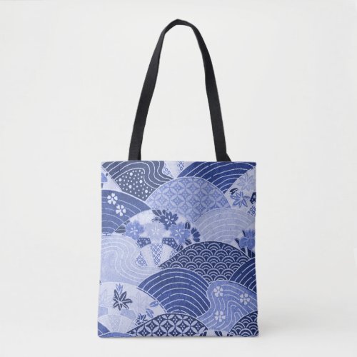 Vintage Japanese Hills and Rivers Tote Bag