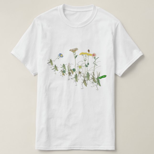 Vintage Japanese Insect Art T-Shirt (Design Front)