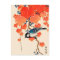 Vintage Japanese Jay Bird and Autumn Grapevine