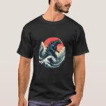 Vintage Japanese Kaiju Monster The Great Wave Off  T-Shirt