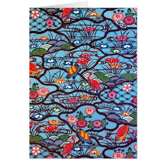 Vintage Japanese Kimono Textile (Bingata) (Front)