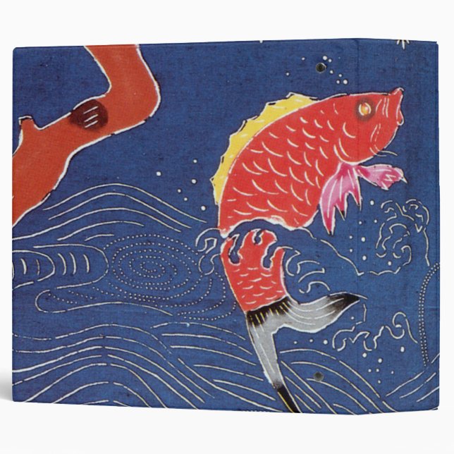 Vintage Japanese Kimono Textile (Bingata) Binder (Back/Spine)