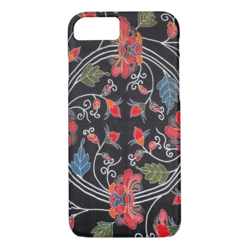 Vintage Japanese Kimono Textile Bingata iPhone 87 Case