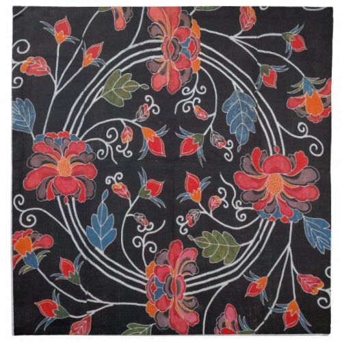 Vintage Japanese Kimono Textile Bingata Napkin