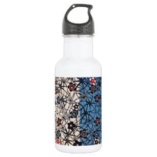 Vintage Japanese Kimono Textile (Bingata) Stainless Steel Water Bottle