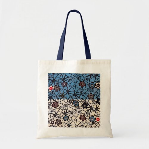 Vintage Japanese Kimono Textile Bingata Tote Bag