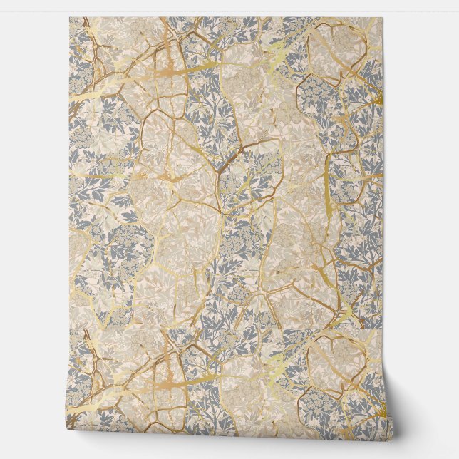 Vintage Japanese Kintsugi Wallpaper (Unrolling)