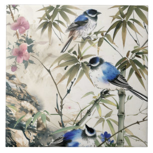 vintage Japanese Kitchen Towels Ceramic Tile