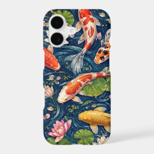 Vintage Japanese Koi Fish Pattern Painting iPhone 17 Case