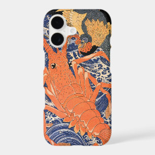 Vintage Japanese Lobster and Bird Ukiyo-e iPhone 17 Case