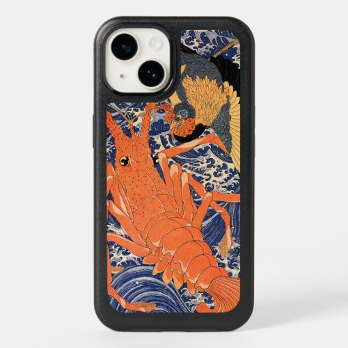 Vintage Japanese Lobster and Bird Ukiyo_e OtterBox iPhone 14 Case