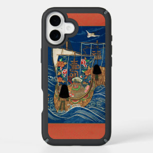 Vintage Japanese Lucky Treasure Ship G.A. Audsley iPhone 16 Plus Case