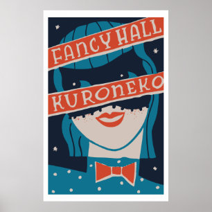 Vintage japanese matchbox cover (Fancy Hall) Poster