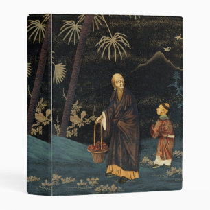 Vintage Japanese Monk and Child G.A. Audsley Mini Binder