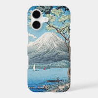 Vintage Japanese Mount Fuji and Lake Yamanaka Art