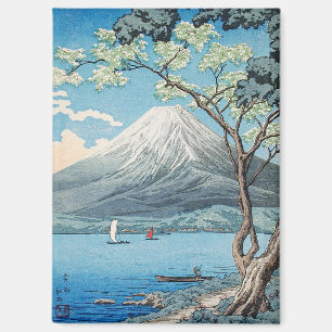 Vintage Japanese Mount Fuji and Lake Yamanaka Art Magnet