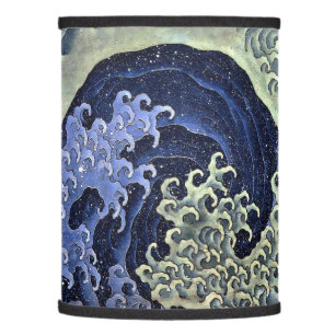 Vintage Japanese Ocean Waves by Hokusai Lamp Shade