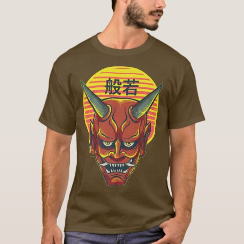 Vintage Japanese Oni Japan Devil Anime  T_Shirt