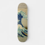 Vintage Japanese Painting Of Great Wave Skateboard Deck at Zazzle