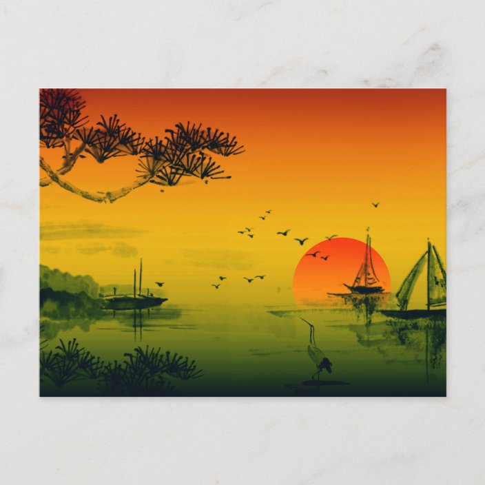 Vintage Japanese Postcard | Zazzle.com