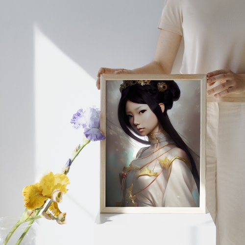 Vintage Japanese Princess fancy Dress Fantasy Poster
