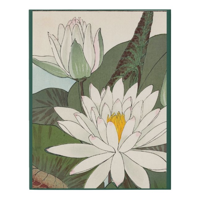 Vintage Japanese Print Water Lilies (Front)