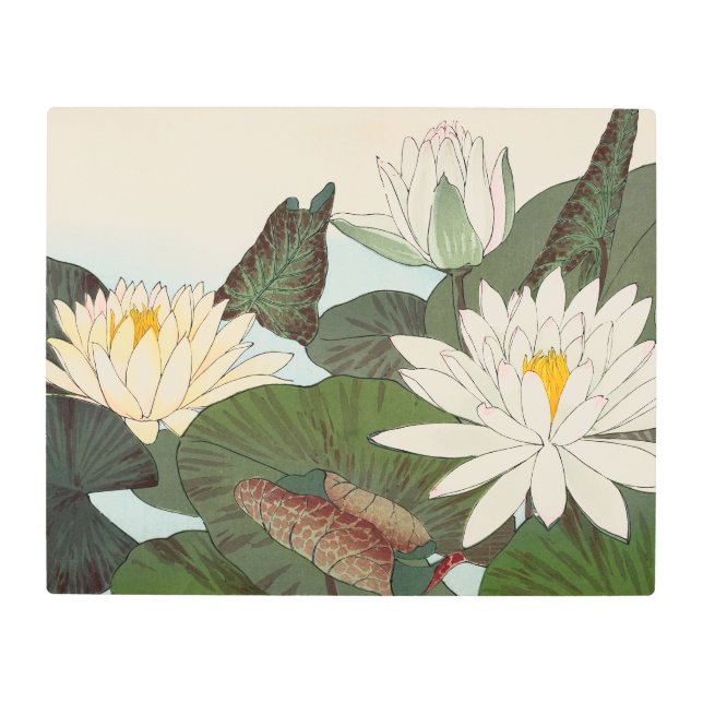 Vintage Japanese Print Water Lilies (Front)
